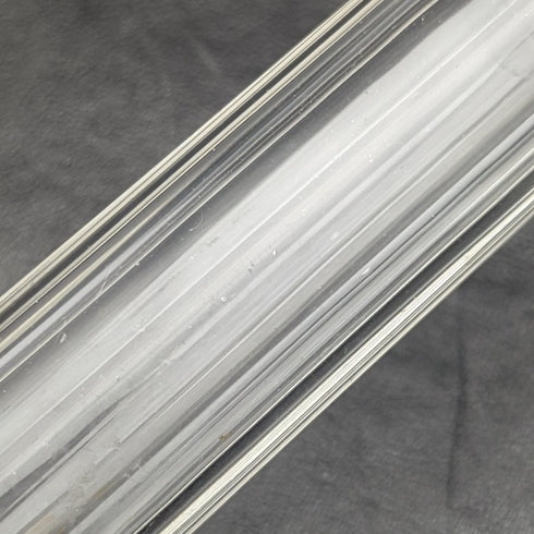 1927年 英国ヴィンテージ 長形ガラスボトル 純銀蓋 110g